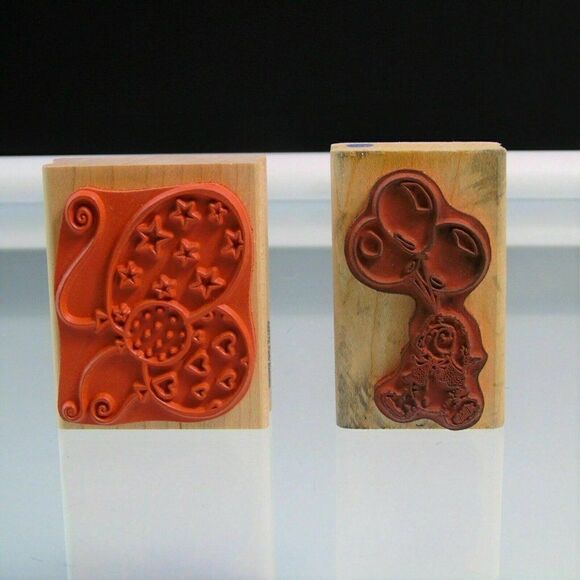 Balloons Rubber Stamps Bearys Party Balloons Craft - Picture 4 of 6